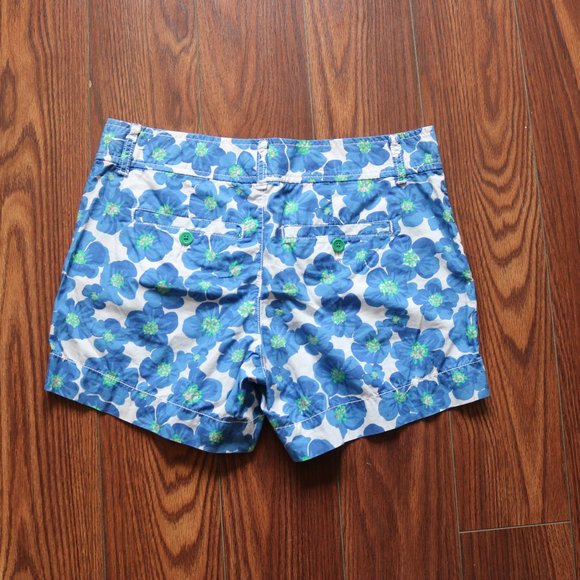 52 Lilly Pulitzer Callahan Shorts sz 0 Blue Floral T019 - Picture 3 of 7